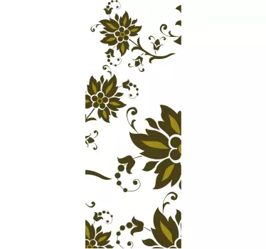 Blumenmuster Aufkleber - TenStickers