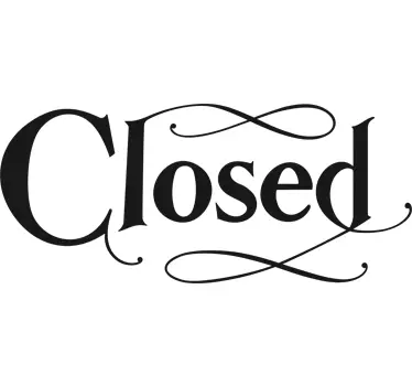 Türaufkleber Icon " Closed" - TenStickers
