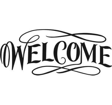Türaufkleber Welcome - TenStickers