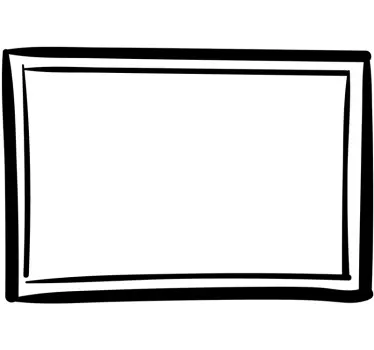 Spiegel Aufkleber einfache Linien - TenStickers