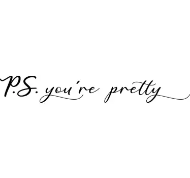 You´re pretty Spiegel Aufkleber - TenStickers