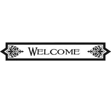 Welcome Schild Aufkleber - TenStickers