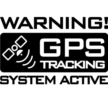 Gps tracking Autoaufkleber - TenStickers