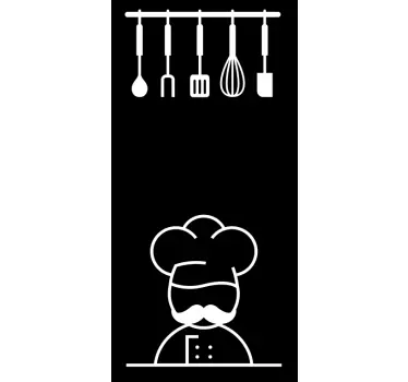 Küchentüren glasaufkleber - TenStickers