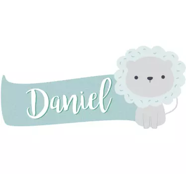 Wandtattoo Kinderzimmer personalisiertes süßes löwendesign - TenStickers