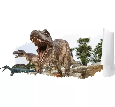 Jurassic parc wanddekor 3d - TenStickers