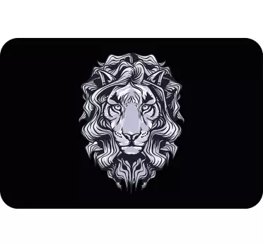 Schwarze löwe laptop skin - TenStickers