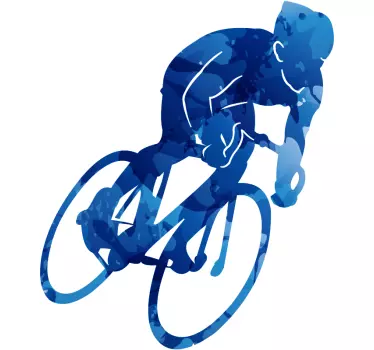 Radfahren fahrrad wandaufkleber - TenStickers