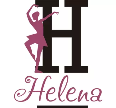 Wandtattoo kinderzimmer balletttänzerin h - TenStickers
