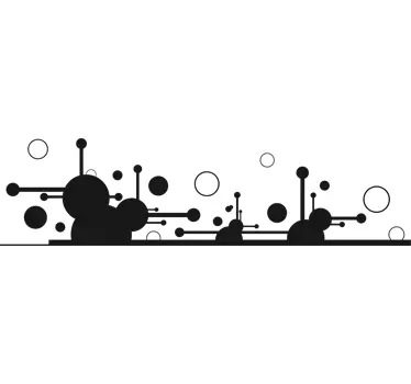 Futuristische Kreise Sticker - TenStickers