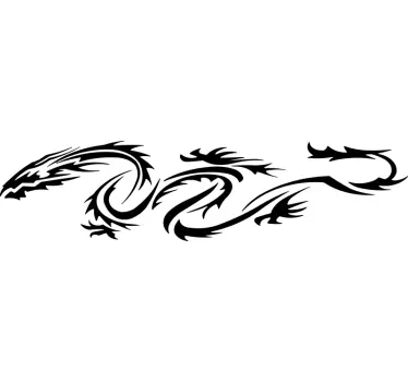 Motorrad Aufkleber schlangenartiger Drache - TenStickers