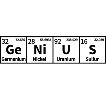 Chemie Genius wissenschaft wandtattoo - TenStickers