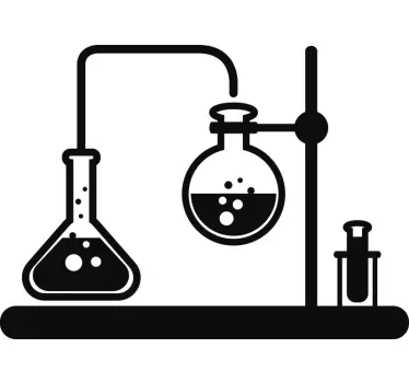 Chemie Labor Wissenschaft Wandtattoo - TenStickers