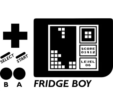 Retro Game Boy Kühlschrank Folie - TenStickers