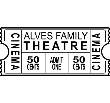 Personalisiertes Familie Theater Wandtattoo - TenStickers
