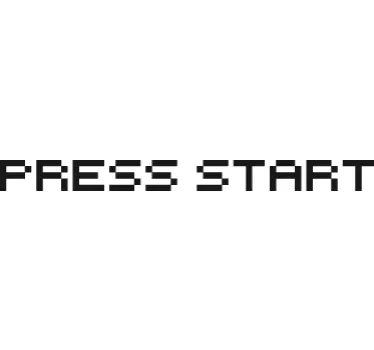 Press Start Laptop Aufkleber - TenStickers