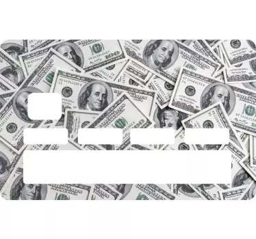 Dollarscheine Kreditkarten Aufkleber - TenStickers