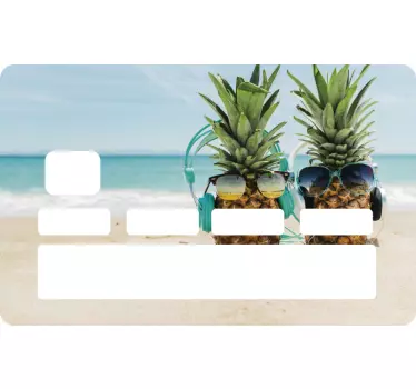 Lustige Ananas Kreditkartenaufkleber - TenStickers