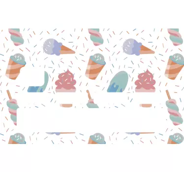 Kreditkarte aufkleber buntes eiscreme-thema - TenStickers