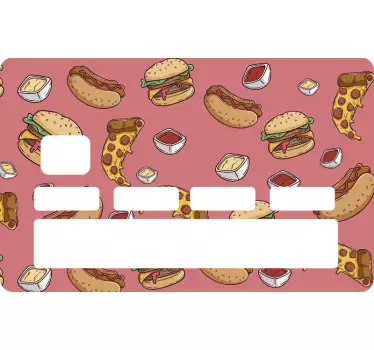 Fast Food Kreditkartenaufkleber - TenStickers