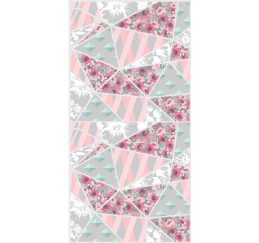 Folie kühlschrank botanisches geometrisches element - TenStickers