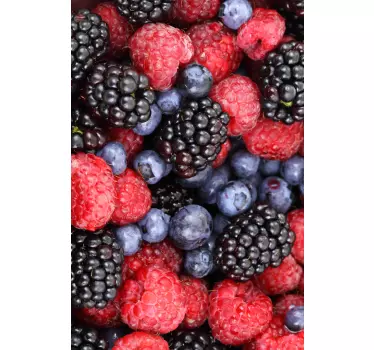 Kühlschrankbeutel mit blauen beeren - TenStickers