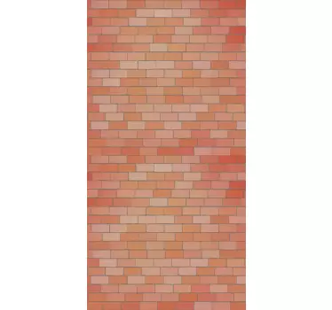 Folie Kühlschrank ziegelrot textur muster - TenStickers