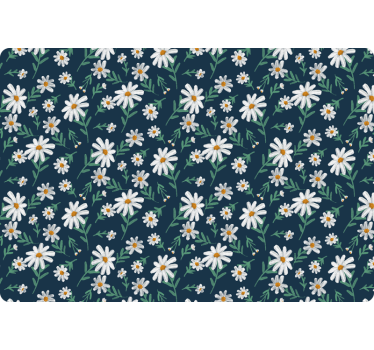 70er jahre gänseblümchen blume laptop Aufkleber - TenStickers