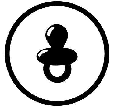 Folie Tür schnuller-symbol - TenStickers