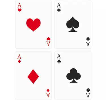 Spielkarten Aufkleber - TenStickers