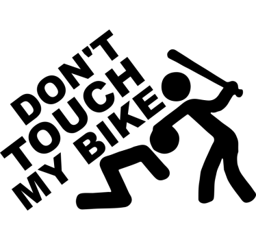 Fass mein fahrrad nicht an fahrrad sticker - TenStickers