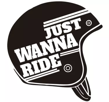 Ich will nur motorradaufkleber fahren - TenStickers