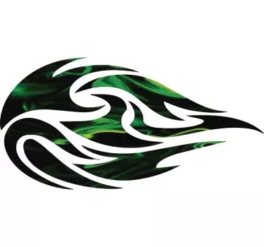Motorrad Aufkleber Tribal Flamme - TenStickers