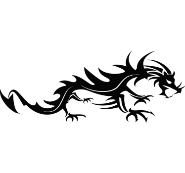 Autoaufkleber Drache Silhouette - TenStickers