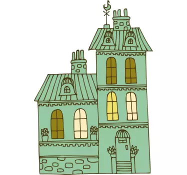 Wandtattoo Kinderzimmer Burg - TenStickers