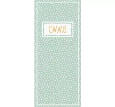 Personalisierbares Gänseblümchenmuster Tür Tattoo - TenStickers