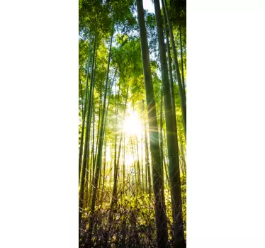 Wandtattoo Baum Wald im Sonnenlicht - TenStickers