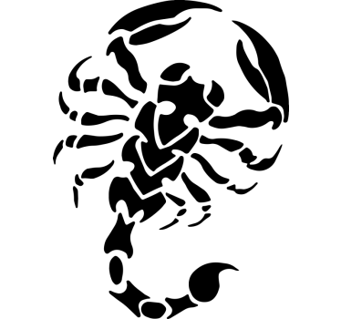 Autoaufkleber Skorpion Silhouette - TenStickers
