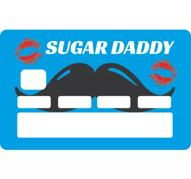 Sugar Daddy Satz Kreditkarte Aufkleber - TenStickers