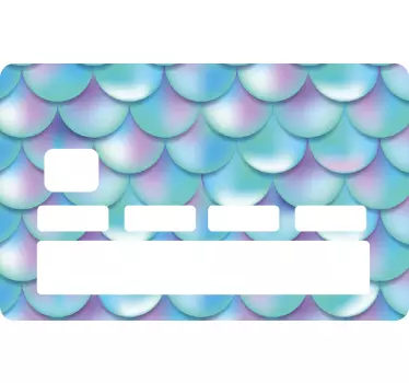 Kreditkarte aufkleber mit gewelltem muster - TenStickers