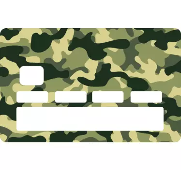 Camo grün und braun Kreditkartenaufkleber - TenStickers