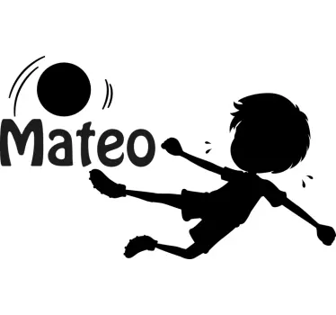 Wandtattoo kinderzimmer verspielte silhouette name - TenStickers