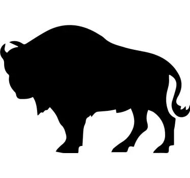 Aufkleber Auto Bison Silhouette - TenStickers