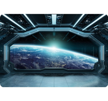 Laptop Sticker Weltraum Ufo - TenStickers