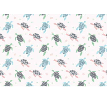 Laptop Folie weiche Farbe Schildkröten - TenStickers