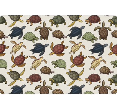 Laptop Folie Vielzahl von Schildkröten - TenStickers