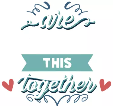 Wandtattoo Zitat wir sind alle dabei - TenStickers