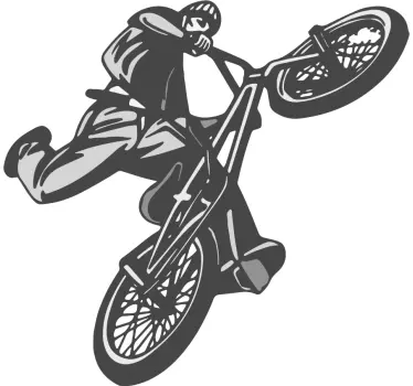 Fahrrad Sticker Cross Fahrer jugendzimmer - TenStickers