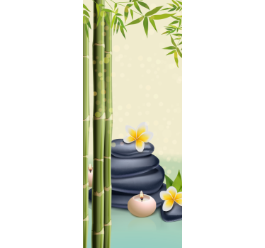 Wandtattoo badezimmer schwarze steine - TenStickers