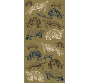 Folie Kühlschrank schildkröte illustrationen - TenStickers